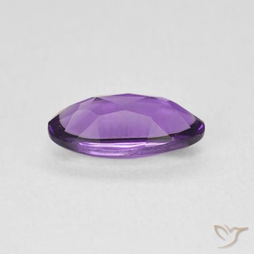 Amatista Medium Light-Violet natural de 1.27 ct, Ovalada, Transparente