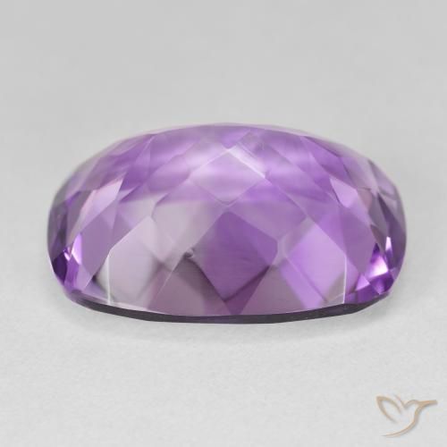 Amatista Violeta púrpura medio natural de 18.30 ct, Forma Cojín, VVS-VS