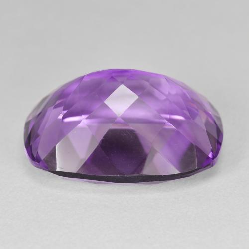 Amatista Violeta medio natural de 19.50 ct, Forma Cojín, VVS-VS