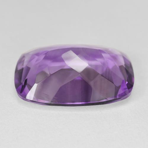 Amatista Medium Light Purplish-Violet natural de 15.62 ct, Forma Cojín, VVS-VS