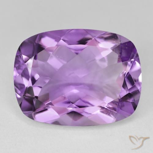 15.61ct Natural Violeta medio Amatista, Forma Cojín, VVS-VS