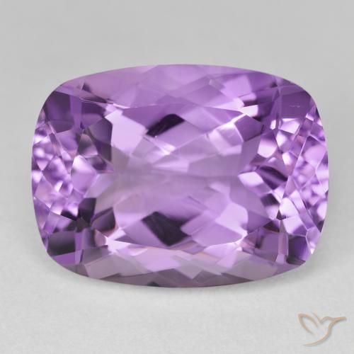 20.06ct Natural Violeta medio claro Amatista, Forma Cojín, VVS-VS