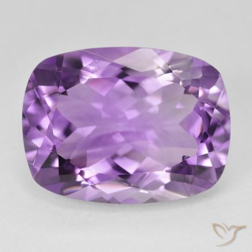 18.69ct Natural Violeta rosáceo medio Amatista, Forma Cojín, VVS