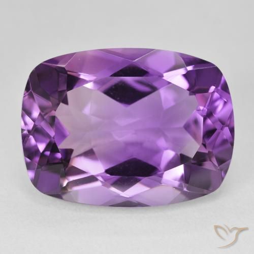 18.71ct Natural Violeta medio Amatista, Forma Cojín, VVS