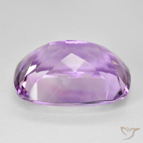 Amatista Violeta medio claro natural de 19.53 ct, Forma Cojín, VVS