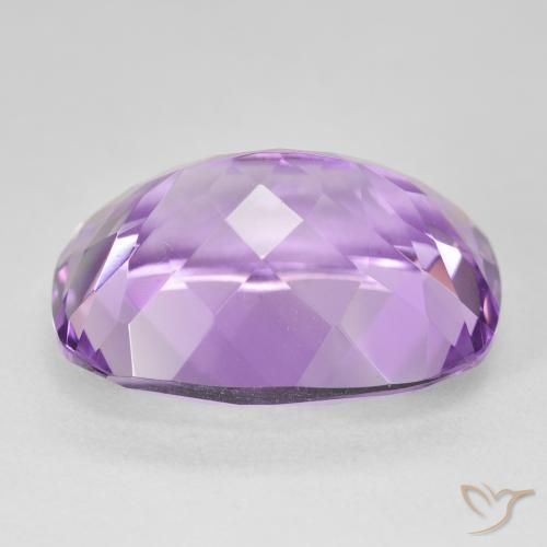 Amatista Violeta oscuro natural de 19.73 ct, Forma Cojín, VS