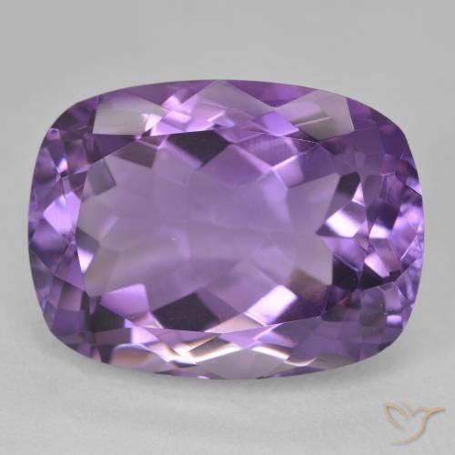 20.86ct Natural Violeta medio Amatista, Forma Cojín, VVS