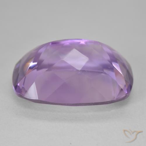 Amatista Violeta medio natural de 18.69 ct, Forma Cojín, VVS