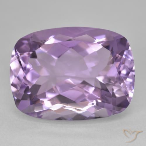 19.50ct Natural Violeta medio claro Amatista, Forma Cojín, VVS