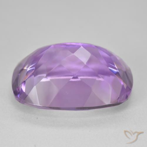 Amatista Violeta medio natural de 19.18 ct, Forma Cojín, VVS