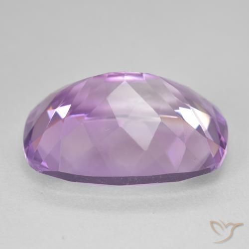 Amatista Violeta medio claro natural de 18.25 ct, Forma Cojín, VVS