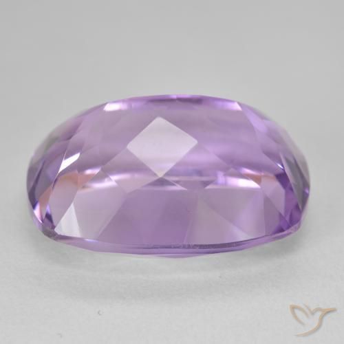 Amatista Violeta medio natural de 20.58 ct, Forma Cojín, VVS