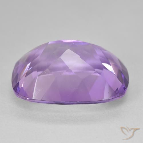 Amatista Violeta berenjena natural de 18.92 ct, Forma Cojín, VVS