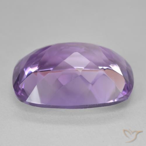 Amatista Violeta medio natural de 18.16 ct, Forma Cojín, VVS