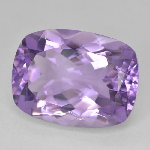 Amatista Violeta medio natural de 18.54 ct, Forma Cojín, VVS
