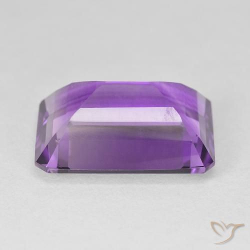 Amatista Violeta vívido natural de 14.38 ct, Corte Octágono / Esmeralda, VVS-VS