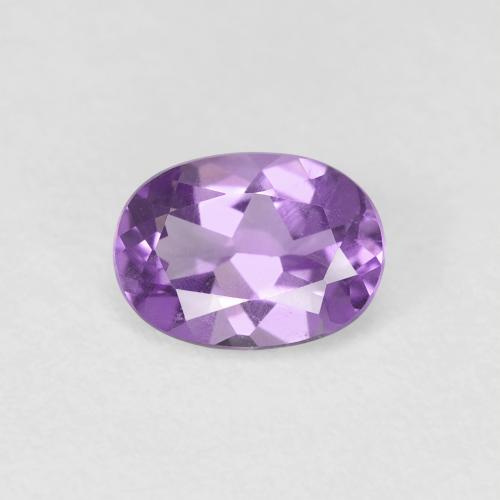 0.67ct Natural Violeta púrpura Amatista, Ovalada, VS