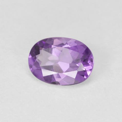 Amatista Violeta púrpura natural de 0.67 ct, Ovalada, VS