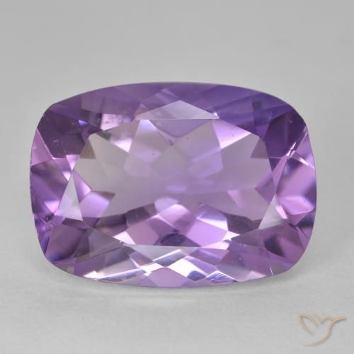 12.04ct Natural Violeta oscuro Amatista, Forma Cojín, VVS