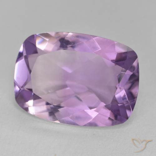 Amatista Violeta iris natural de 10.90 ct, Forma Cojín, VVS