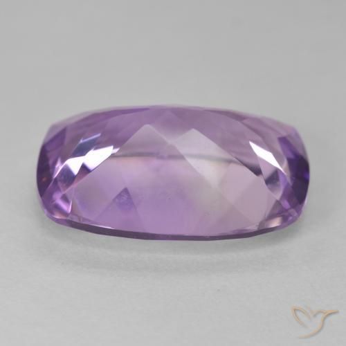 Amatista Violeta iris natural de 10.90 ct, Forma Cojín, VVS