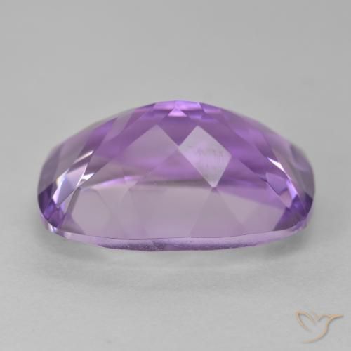 Amatista Violeta medio natural de 12.90 ct, Forma Cojín, VVS