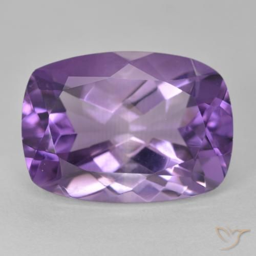 12.56ct Natural Violeta medio Amatista, Forma Cojín, VVS