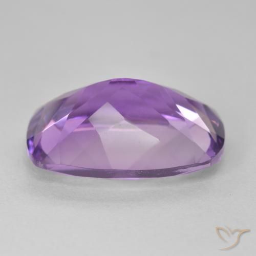 Amatista Medium Light Purplish-Violet natural de 11.39 ct, Forma Cojín, VVS