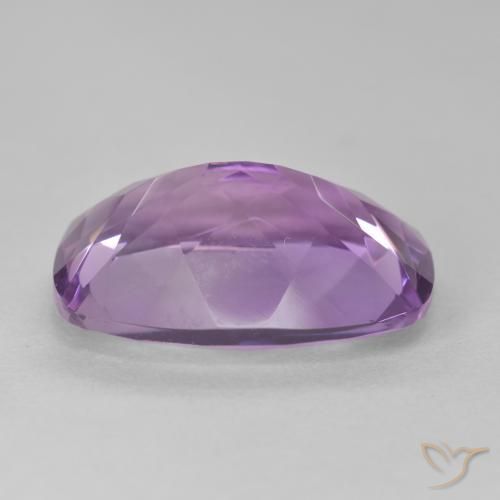 Amatista Violeta medio natural de 10.91 ct, Forma Cojín, VVS