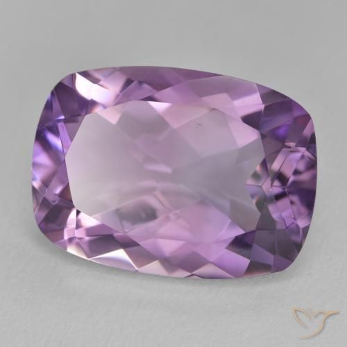 Amatista Violeta púrpura natural de 12.61 ct, Forma Cojín, VVS