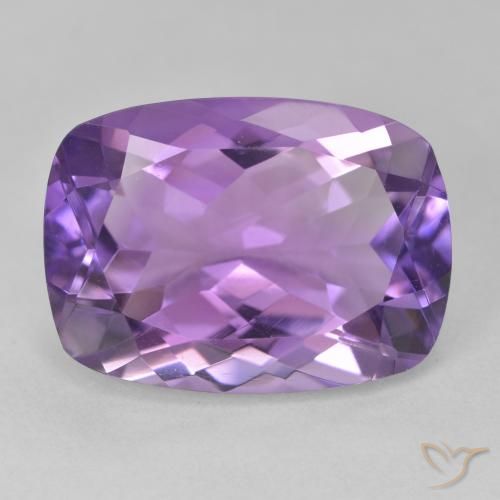 12.36ct Natural Violeta medio Amatista, Forma Cojín, VVS
