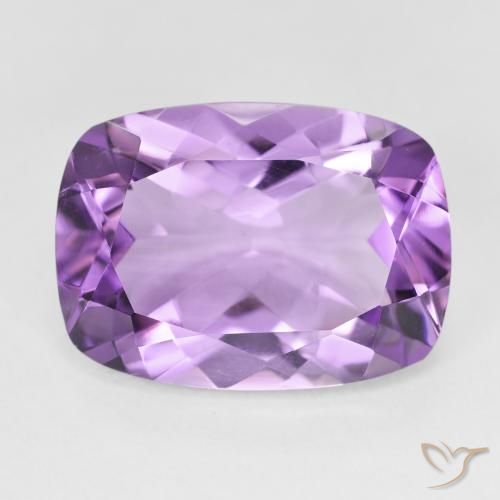 12.38ct Natural Violeta medio Amatista, Forma Cojín, VVS