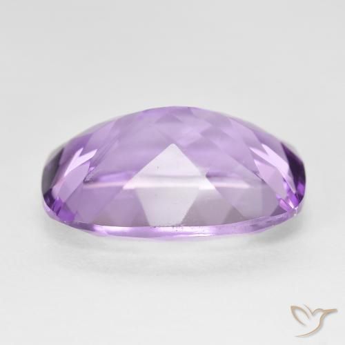 Amatista Violeta medio natural de 12.38 ct, Forma Cojín, VVS