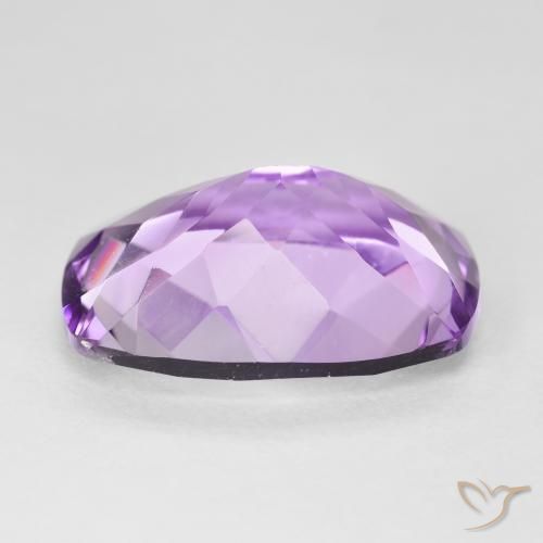 Amatista Violeta rosado natural de 10.92 ct, Forma Cojín, VVS