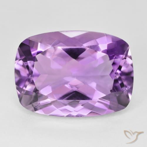 13.17ct Natural Violeta rosáceo medio Amatista, Forma Cojín, VVS
