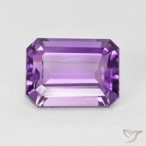 3.64ct Natural Violeta rosado Amatista, corte esmeralda, VVS