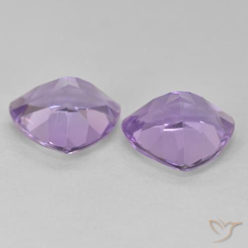 Gemas de Amatista Violeta medio natural de 5.30 ct, Trillón, VS