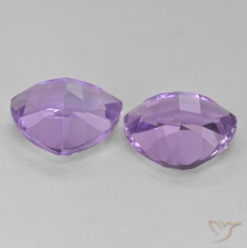 Gemas de Amatista Violeta iris rosáceo natural de 5.45 ct, Trillón, VS