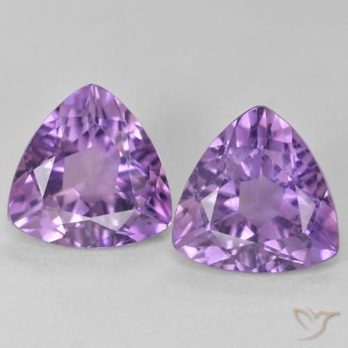 5.57ctw Natural Violeta medio Amatista, Trillón, VS