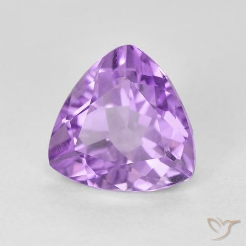 Amatista Violeta medio natural de 3.02 ct, Trillón, VVS-VS