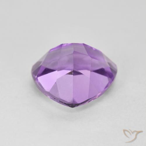 Amatista Violeta medio natural de 3.02 ct, Trillón, VVS-VS