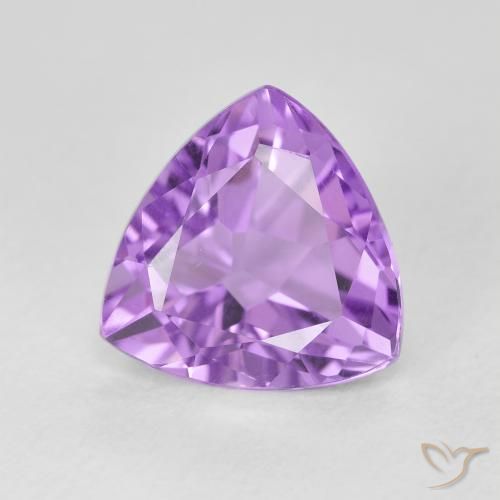 Amatista Violeta rosado natural de 3.08 ct, Trillón, VVS-VS