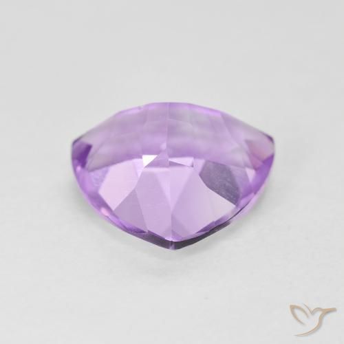 Amatista Violeta rosáceo claro natural de 2.75 ct, Trillón, VVS-VS