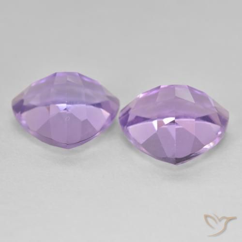 Gemas de Amatista Violeta oscuro natural de 5.84 ct, Trillón, VS