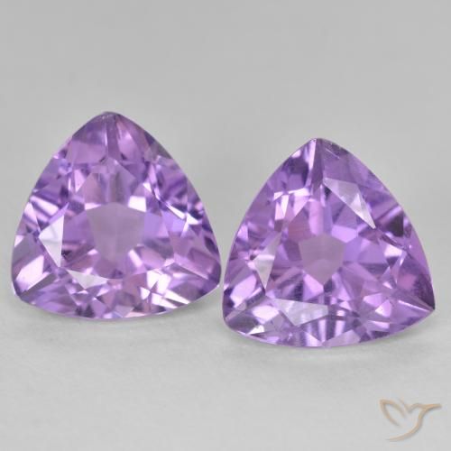 5.73ctw Natural Violeta medio Amatista, Trillón, VS