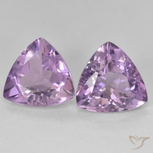 5.49ctw Natural Violeta medio Amatista, Trillón, VS