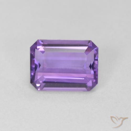 2.34ct Natural Violeta oscuro Amatista, corte esmeralda, VVS