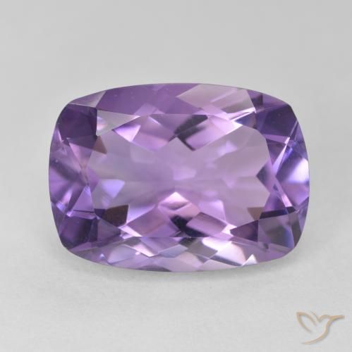 12.54ct Natural Violeta medio Amatista, Forma Cojín, VVS