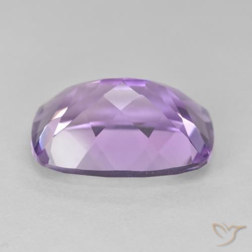 Amatista Violeta oscuro natural de 13.05 ct, Forma Cojín, VVS