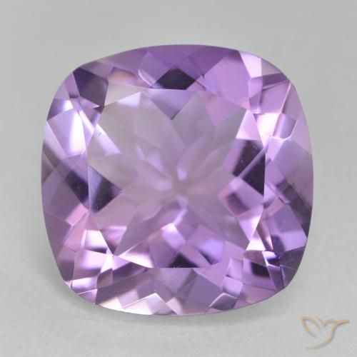 11.32ct Natural Violeta medio Amatista, Forma Cojín, VVS